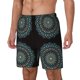 thumbnail image 1 of Balery Mandala Bañador para hombre, shorts de playa de secado rápido con entrepierna y forro de compresión-Large, 1 of 6