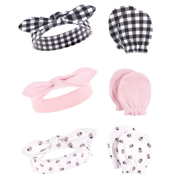 Set de diadema y manoplas para rascar Hudson Baby 0-6M