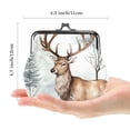 thumbnail image 2 of Elk Deer Stylish Coin Purse Made of 0.7 Microfiber Zinc Alloy Jaws, 4.3x4.7 in/11x12 Cm, Durable and Chic Way to Carry Your Essentials, 2 of 7