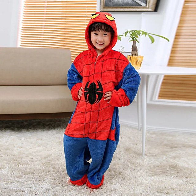 Kigurumi-Pijama de dibujos animados para niños, disfraz de carnaval, ropa de casa, Tigre, unicornio, dinosaurio, jirafa, vaca