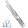 thumbnail image 2 of Pinzas para hielo de acero inoxidable Pinzas para pan antiadherentes Pinzas para servir con barra de dientes Pinzas para hielo y azúcar Bar Pinzas para servir de cocina Hielo de acero inoxid, 2 of 5