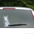 thumbnail image 2 of Cute Cat Car Windshield Wiper Sticker Cartoon Cat Moving Tail Car Window Sticker Funny Animal Car Sticker, 2 of 3