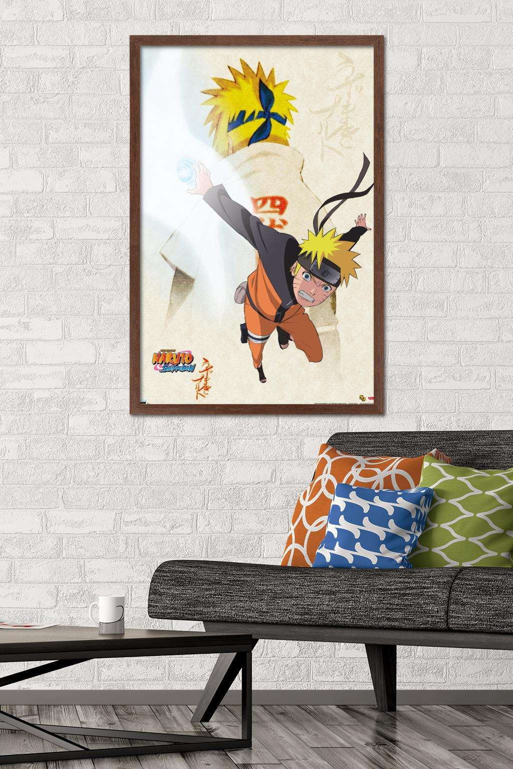 Naruto - Powers Wall Poster, 22.375" x 34", Framed