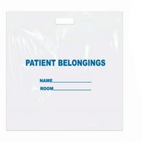 DawnMist Snap Closure Patient Belongings Bag 18.5 x 20" 1.3 mil Plastic , PB01, 250 Ct