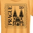 thumbnail image 3 of Instant Message - Prague Postage Stamp - Women's Short Sleeve Graphic T-Shirt, 3 of 7