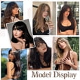 thumbnail image 4 of Hair Pieces for Women with Thinning Hair,Hair Extensions Clip Ins,Hair Toppers for Women Clip in Bangs Real Human Hair Pieces French Bangs Topper for Solve Loosing 12 Inches Toppers(G), 4 of 5