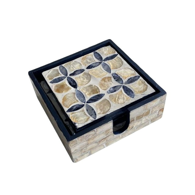 veasfak Shell Cup Coasters Pad Heat Insulation for Home Party Birthday B B