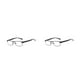 thumbnail image 2 of Qarigey Montura de gafas de lectura para hombre, gafas de hipermetropía cuadradas, herramienta de reloj ligera para el hogar, adultos, 300 grados 2piezas, 2 of 6