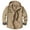 Khaki, variant on Men's Hooded Coat Casual Sherpa Lined Fleece Snap Work Jacket 3255 Khaki L