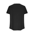 thumbnail image 6 of ZKCCNUK Womens Tops Tops Short Sleeve Summer T-Shirts Curved Hem Casual Fashion Shirts, 6 of 7