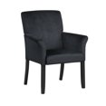 thumbnail image 4 of Gymax Set of 2 Arm Chair Guest Chair Home Office w/ Wooden Legs Black, 4 of 6