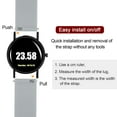 thumbnail image 5 of Uxcell Silicone Watch Band Quick Release Soft Rubber Watch Strap Grey/Black 20mm, 5 of 7