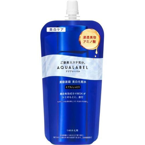 Loción Shiseido Aqualabel, tratamiento iluminador, recambio, 150 ml