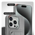 thumbnail image 6 of for iPhone 16 Pro Wallet Phone Case,Magnetic Detachable Card Holder,With Invisible Kickstand,Compatible with Mag-Safe,Flip Lens Ring Kickstand,PU Leather Shockproof Rugged Phone Case,Gray, 6 of 13