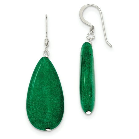 Sterling Silver Dark Green Jade Earrings Sterling Silver Dark Green Jade Earrings