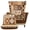Brown Pattern, variant on Chririnla 2 Piece Stain Resistant Single-Seat Wingback Armchair Covers, American Flag Eagle Pattern Spandex Stretch Wingback Chair Covers for Living Room Home