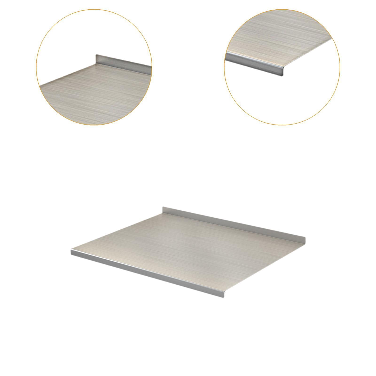 CarpNettore Stainless Steel Cutting Board Biscuits Board for Slicing Fruits Carving Meat 40cmx30cm