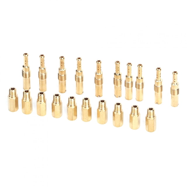 Kit de surtidor principal, 20 piezas Kit de surtidor principal Kit de surtidor lento Kit de surtidor principal apto para carburador Keihin OKOKOSOPEPWK Diseñado meticulosamente