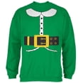 thumbnail image 1 of Costume de Elf des Fêtes Vert Irlandais Chandail Molletonné pour Adulte, 1 of 1