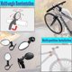 thumbnail image 3 of Espejos para bicicleta ajustables y giratorios de 360 grados Juego de 2 Oso de Fresa, 3 of 5