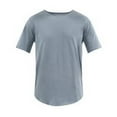 thumbnail image 5 of No Boundaries Men's & Big Men's Longline Curved Hem Elongated Tee Shirt, Sizes XS-5XL, 5 of 5