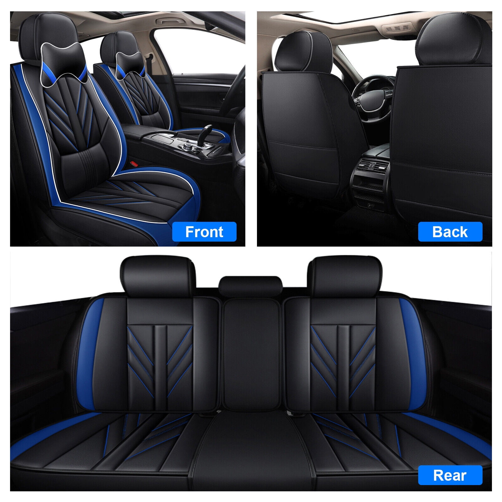 Universal Full Set Cloth Seat Covers For Toyota Cars (Avalon, Camry, Corolla, RAV4, Yaris, Tacoma)