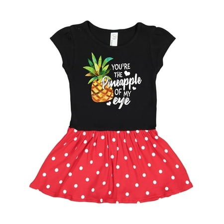 

Inktastic Valentine s Day You re the Pineapple of my Eye Gift Toddler Girl Dress