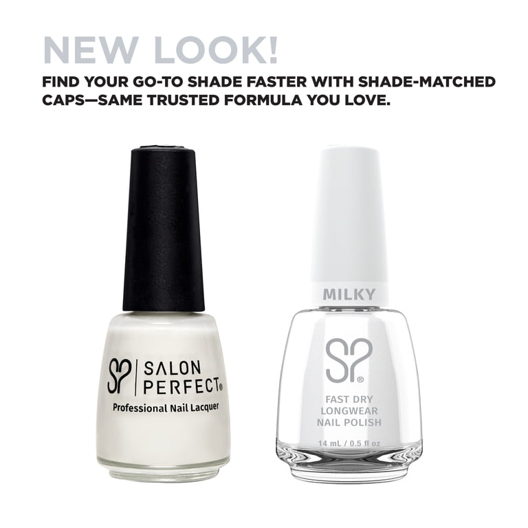 Salon Perfect Milky Nail Polish, 466 Pillow Talk, 0.5 fl oz