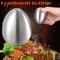 thumbnail image 2 of VALINK 1 Pcs Durable Stainless Steel Egg-Shaped Salt Pepper Shaker Table Server Kitchen Tool, 2 of 6