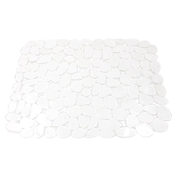 Heavy-Duty Pebble Sink Mat, Cuttable Kitchen Sink Liner for Inside, Odorless Non-Slip for Stainless Steel Sink Protector & Dishwasher Protector(Clear)