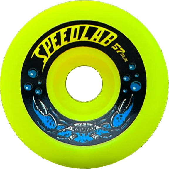 Speed Lab Soft Shells Skateboard Wheels 95a 57mm Neon Yellow