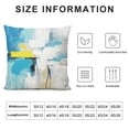 thumbnail image 5 of Pratyus Abstract Painting Art & Language Brush Strokes Pillow Cases with Zipper Home Decor for Living Room Bedroom Cushion Outdoor Car Couch - Printed on Both Sides 1PC 22x22in, 5 of 5