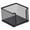Black, variant on Note Pad Storage Box Fine Mesh Large Capacity Easy Access Black Heavy Duty Metal Desktop Memo Pad Sticky Note Organizer Home Supplies-Black
