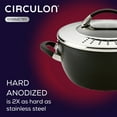 thumbnail image 4 of Circulon Symmetry Hard-Anodized Nonstick Casserole Pan with Lid, 5.5-Quart, Black, 4 of 9