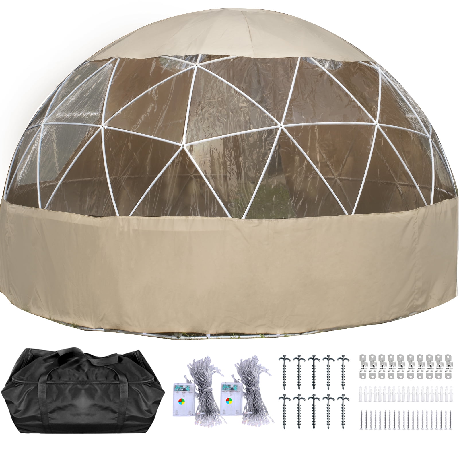 Buy VEVOR Garden Igloo Bubble Tent,12x7 Igloo Tent Dome,Polyester & PVC