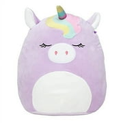 Squishmallows 8" Silvia the Sleepy Unicorn Purple Rainbow Stuffed toy NEW NWT