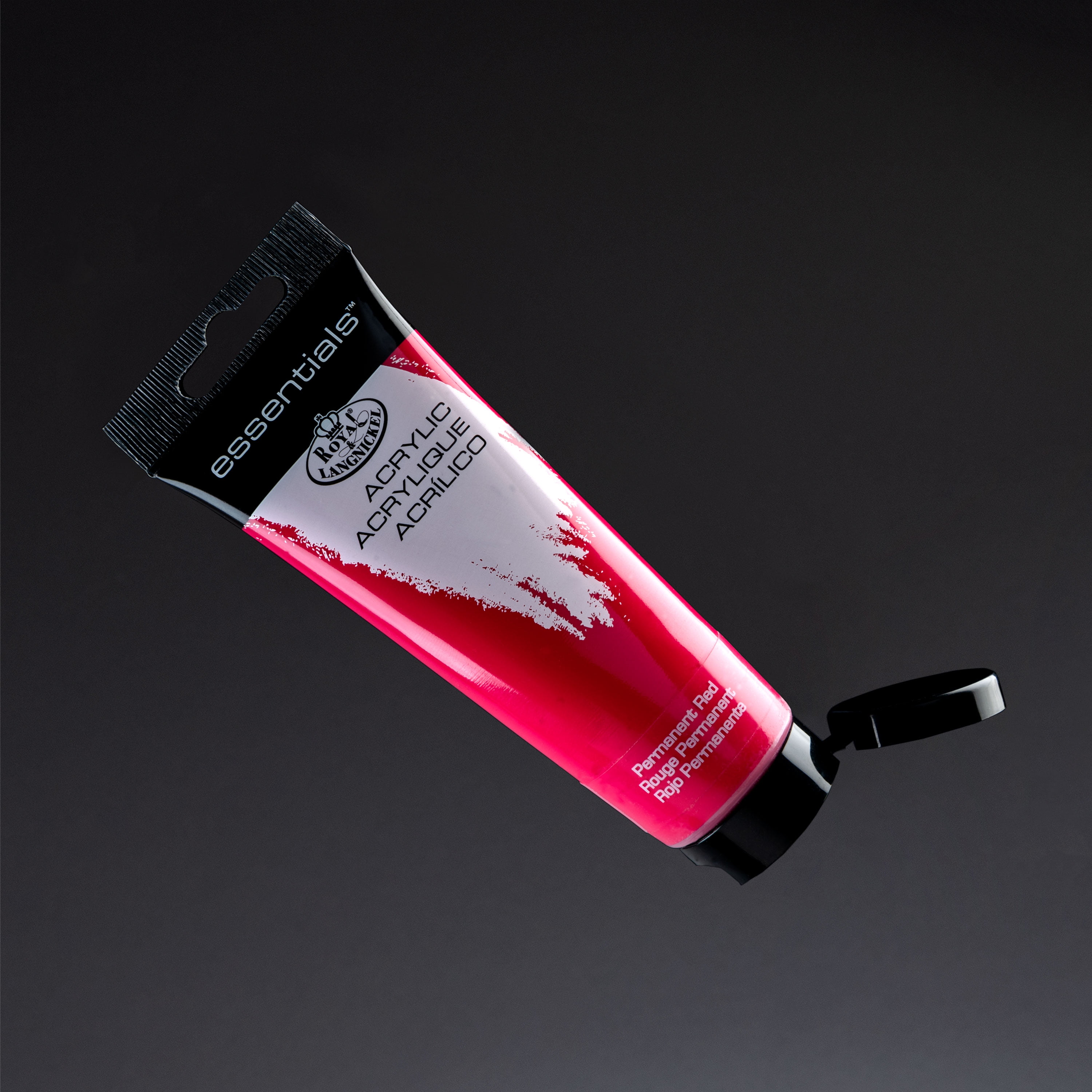 (2 pack) Royal & Langnickel Essentials 120ml Permanent Red Acrylic Artist Paint
