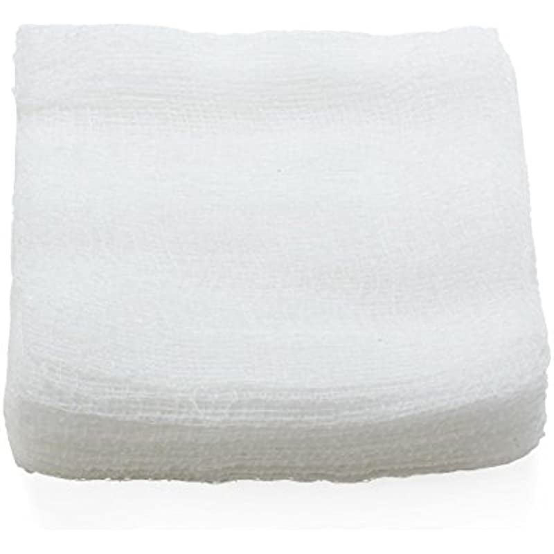 Medline Sterile Woven Cotton Gauze Sponges, 12Ply, 4 x 4 Inch