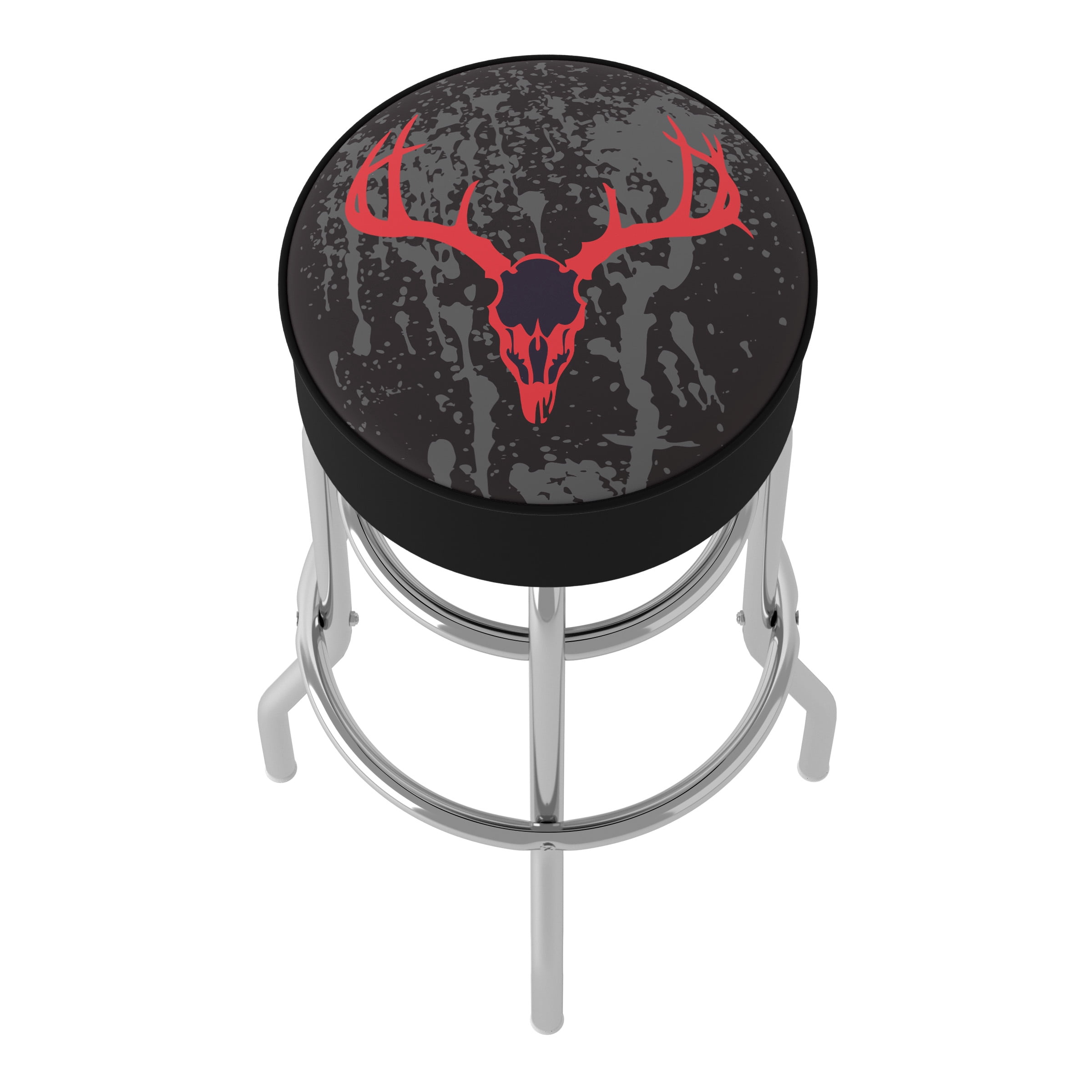 Trademark Gameroom Hunt Skull Bar Stool with Padded Seat