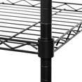 thumbnail image 4 of 3-Tier Wire Shelf Shelving Unit Modern Rolling Cart Rack with Wheels HFON, 4 of 6