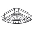 thumbnail image 1 of Bewildely Organizador de esquina, estante de almacenamiento de baño de hierro, soporte de cocina Triangular montado en la pared para baño y cocina Juegos de accesorios de baño Negro Bewildely HA004466-02, 1 of 1