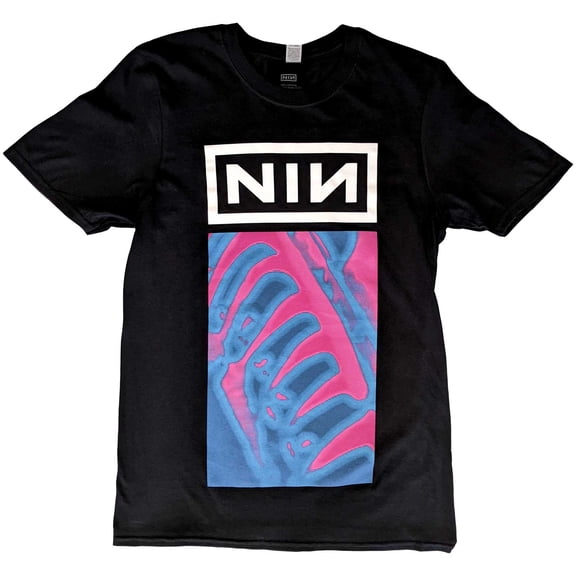 Nine Inch Nails Unisex T-Shirt Pretty Hate Machine Neon (Small)