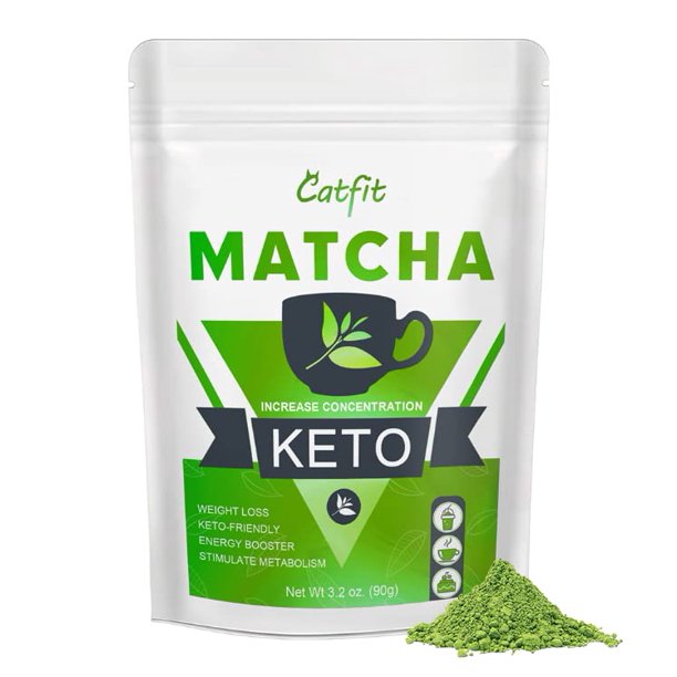 Keto Matcha Green Tea Powder, Matcha Slim with MCT Oil Vegan Detox
