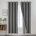 thumbnail image 1 of Cortinas Joydeco 2 Paneles Gris Oscuro 132x274 cm 100% Opacas, 1 of 8