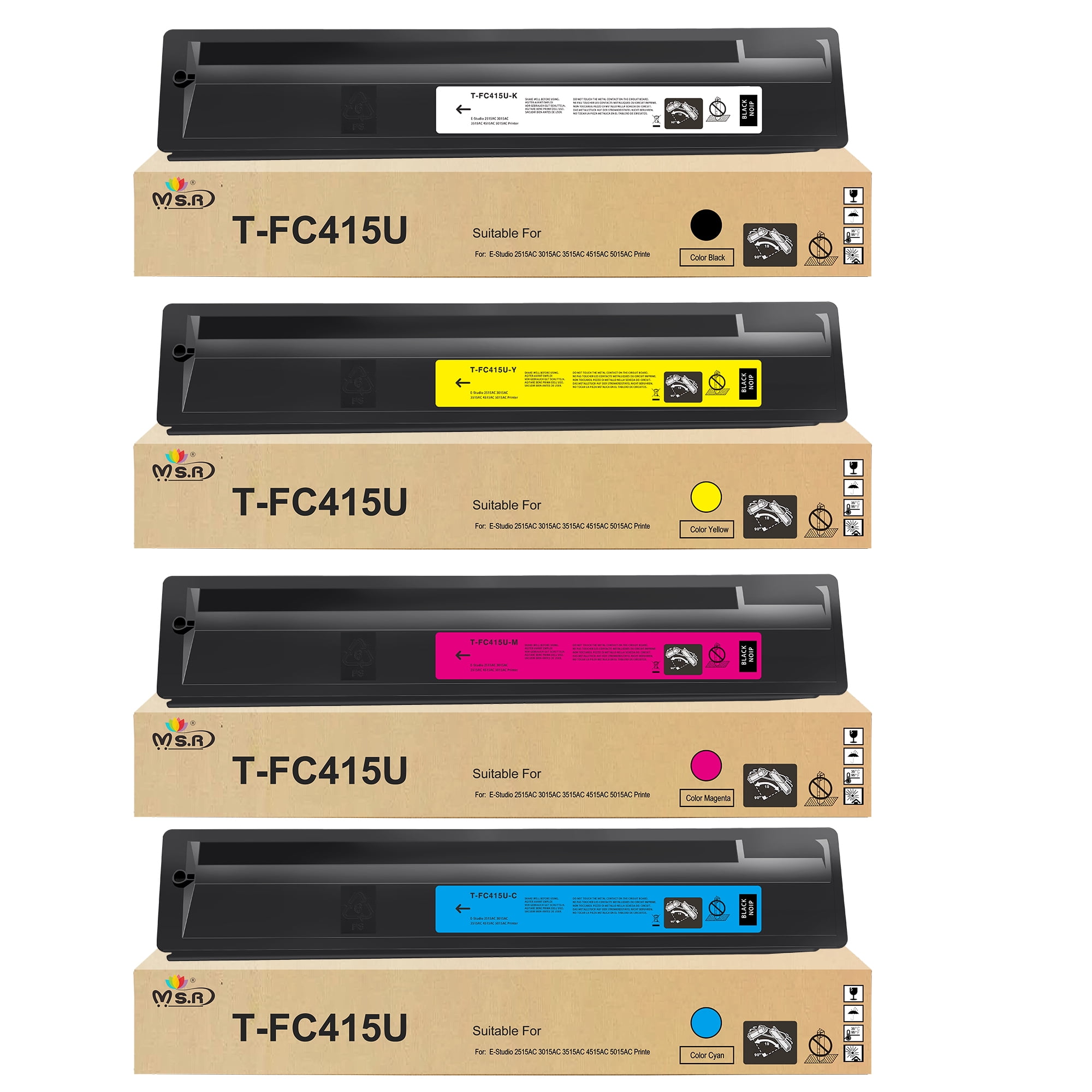 トナー買取さん専用TOSHIBA T-FC425J-K/Y/C/M4色セット TOSHIBA トナー T-FC25J 4色セット(黒×2) - メルカリ