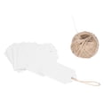 thumbnail image 3 of price tags 100 Pcs Clothing Tags Double Sided Kraft Paper DIY Craft Gift Tag with 30m Jute Twine for Wedding Christmas Thanksgiving White ANGGREK Otros, 3 of 8