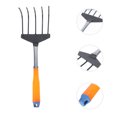 thumbnail image 2 of MasteelfCA 2Pcs Useful Garden Rake Seaside Digging Rake Plowing Weed Rake Random Color, 2 of 9