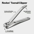 thumbnail image 3 of Revlon Nail Clipper, Nail Care Tools, Curved Blade & Foldaway Nail File for Trimming & Grooming, Easy to Use (Pack of 1), 3 of 3