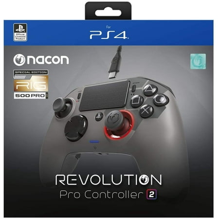 NACON Revolution PRO Controller V2 Gamepad Playstation 4 (PS4) eSports/Fighting Customizable - [WIRED] - RIG 500PRO Limited Edition -