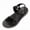 Black, variant on Sandals Men Comfortable Hook and Loop Lightweight Wide Toe Box Non Slip Durable Outdoor Athletic Walking Sandals for Beach Hiking Indoor Outdoor